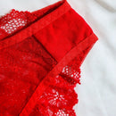 Bragas De Encaje Con Triangulo Y Detalle De Lazo Para Mujeres, Lenceria