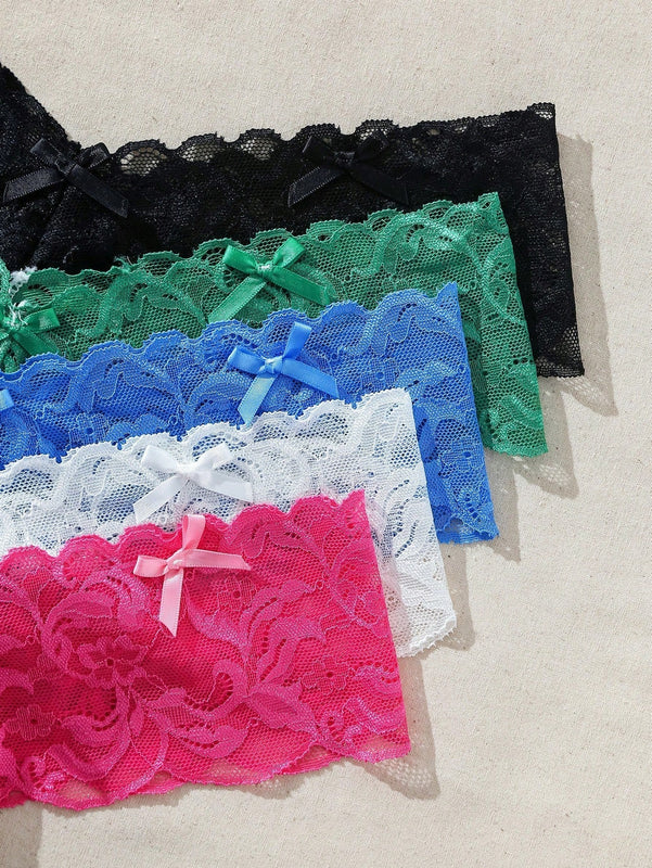 Ropa Interior De Encaje Femenina Con Tanga