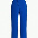 MOTF PREMIUM Pantalones De Cintura Super Puesta Para Mujeres Tejido Y De Color Solido