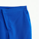 MOTF PREMIUM Pantalones De Cintura Super Puesta Para Mujeres Tejido Y De Color Solido