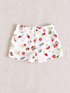 WYWH Pantalones Cortos De Playa Super Cortos Impresos Con Frutas Divertidas Para Mujeres En Vacaciones Casuales