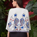 Mulvari Blusa De Manga Murcielago De Mujer Con Estampado De Anacardo