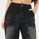 Forever 21 Jeans De Pierna Ancha Suelta Rasgados Y Lavados