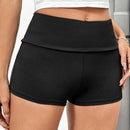 EZwear Shorts Ajustados Con Cintura Elastica E Impresion De Corazones Y Letras