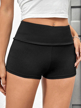 EZwear Shorts Ajustados Con Cintura Elastica E Impresion De Corazones Y Letras