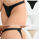 Leisure Tanga Con Tiras Estampadas Y Letras Para Mujer