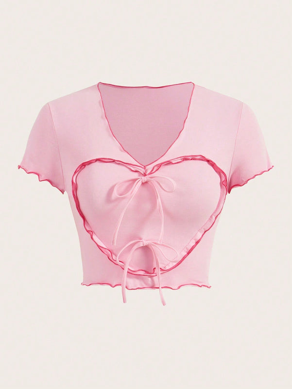 Neu Divertidas Y Etravagantes Camisetas Crop De Verano Con Diseno De Dopamina En Color Rosa