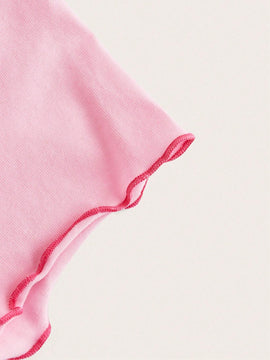 Neu Divertidas Y Etravagantes Camisetas Crop De Verano Con Diseno De Dopamina En Color Rosa
