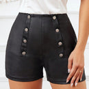 LUNE Pantalones Cortos De Mezclilla Para Mujer De Doble Botonadura