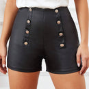 LUNE Pantalones Cortos De Mezclilla Para Mujer De Doble Botonadura