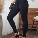 LUNE Pantalones de cintura alta y ajuste cenido para mujer