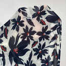 Frenchy Camisa De Manga Larga Con Estampado Floral Y Escote En V Con Corbata Delantera