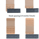3 Piezas Extensores De Brasier Suaves Y Elasticos De 3 Filas X 3 Ganchos Para Mujeres