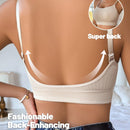 Sujetador De Confort Para Mujeres Sin Costuras, Sin Alambre, Con Cuello En U Profundo Y Espalda Descubierta
