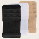 3 Piezas Extensores De Brasier Suaves Y Elasticos De 3 Filas X 3 Ganchos Para Mujeres