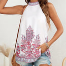 VCAY Camisa Sin Mangas Casual Y Holgada Con Estampado Paisley