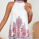 VCAY Camisa Sin Mangas Casual Y Holgada Con Estampado Paisley