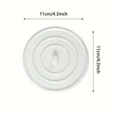 1 tapón de silicona plano con ventosa para lavabo - Diseño multipétalos, tapón para drenaje de bañera, atrapapelos para ducha, baño y lavabo - Resistente, fácil de limpiar, ajuste perfecto, herramienta antiatascos
