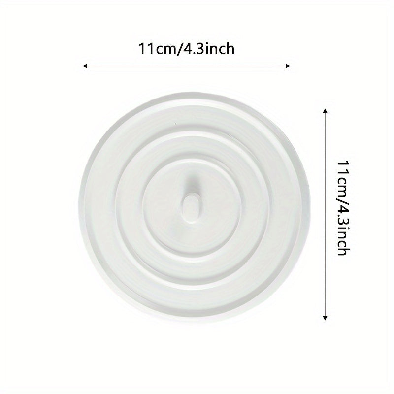 1 tapón de silicona plano con ventosa para lavabo - Diseño multipétalos, tapón para drenaje de bañera, atrapapelos para ducha, baño y lavabo - Resistente, fácil de limpiar, ajuste perfecto, herramienta antiatascos