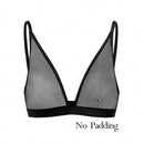 Leisure Lenceria Bralette De Malla Solida