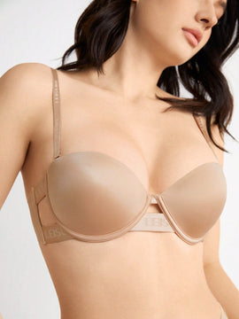 Leisure Lenceria Con Recortes & Letra Jacquard Con Correas Ajustables