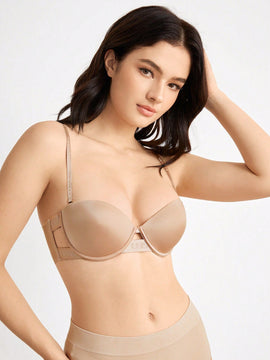 Leisure Lenceria Con Recortes & Letra Jacquard Con Correas Ajustables