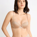 Leisure Lenceria Con Recortes & Letra Jacquard Con Correas Ajustables