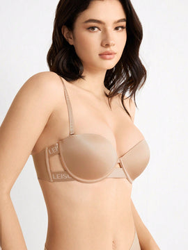 Leisure Lenceria Con Recortes & Letra Jacquard Con Correas Ajustables