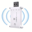 Repetidor WiFi USB de doble banda 5G de 1200Mbps para escritorios, Plug & Play, amplificador de Internet inalámbrico, compatible con redes 2.4G/5G, sin necesidad de batería