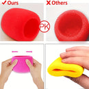 4/8 piezas, mejora tu desempeño con nuestros tapetes de espuma para micrófono de fibra duradera - lavables, bloqueo de ruido para karaoke y DJ, compatibles con conectores XLR!