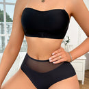 Conjunto De Brasier Y Panty Inalambricos Y Sexys Sin Tirantes Para Mujeres