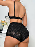 Conjunto De Lenceria De Encaje Comodo Y Transpirable