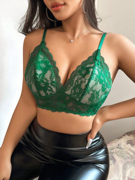 Sujetador Inalambrico De Encaje Para Mujer