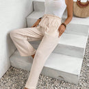 Frenchy Pantalones Femeninos Con Cinturon En La Cintura
