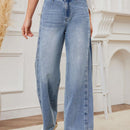 X SAMADHI  LUNE Jeans Rectos Casuales De Cintura Suelta Para Mujer