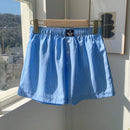 EZwear Shorts Informales Con Botones Delanteros Y Detalle De Rayas