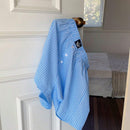 EZwear Shorts Informales Con Botones Delanteros Y Detalle De Rayas