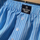 EZwear Shorts Informales Con Botones Delanteros Y Detalle De Rayas