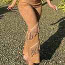 SXY Atuendos Para Conciertos Y Festivales Musiales, Pantalones Acampanados Con Flecos Sexys Para Mujeres