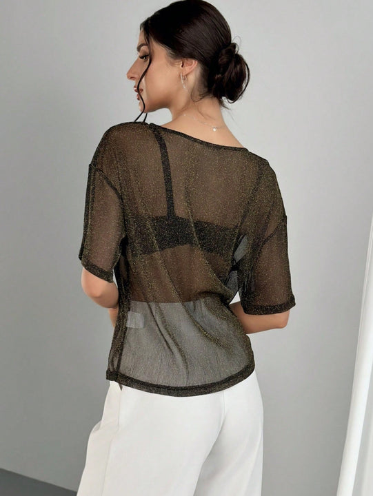 Prive Top Negro Transparente Para Proteccion Solar De Mujeres Para Usar En La Playa