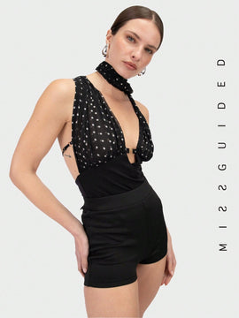 MISSGUIDED Hotpant De Cintura Alta