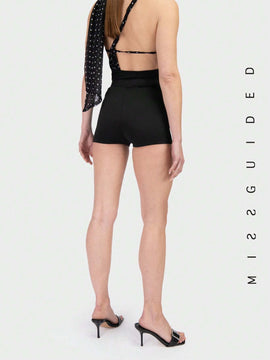 MISSGUIDED Hotpant De Cintura Alta
