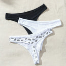 3 Piezas Tanga De Mujer Con Decoracion De Lazo