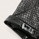 ICON Pantalones Cortos Ultra Cortos Con Parche De Rejilla Decorado Con Cadena De Cintura Baja