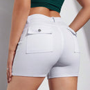 Shorts De Mezclilla Para Mujer Con Bolsillos
