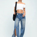 Forever 21 Jeans De Mujer Con Dobladillo Irregular Deshilachado