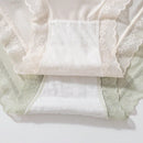 3 piezas de ropa interior femenina de triangulo de encaje de parche de unicolor