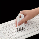 1 juego de limpieza de computadora multifuncional: limpiador de teclado con cepillo suave, eliminador de polvo de esquinas y limpiador de teclas - Diseño compacto para espacios de trabajo en la oficina y en casa, suministros de limpieza de computadora
