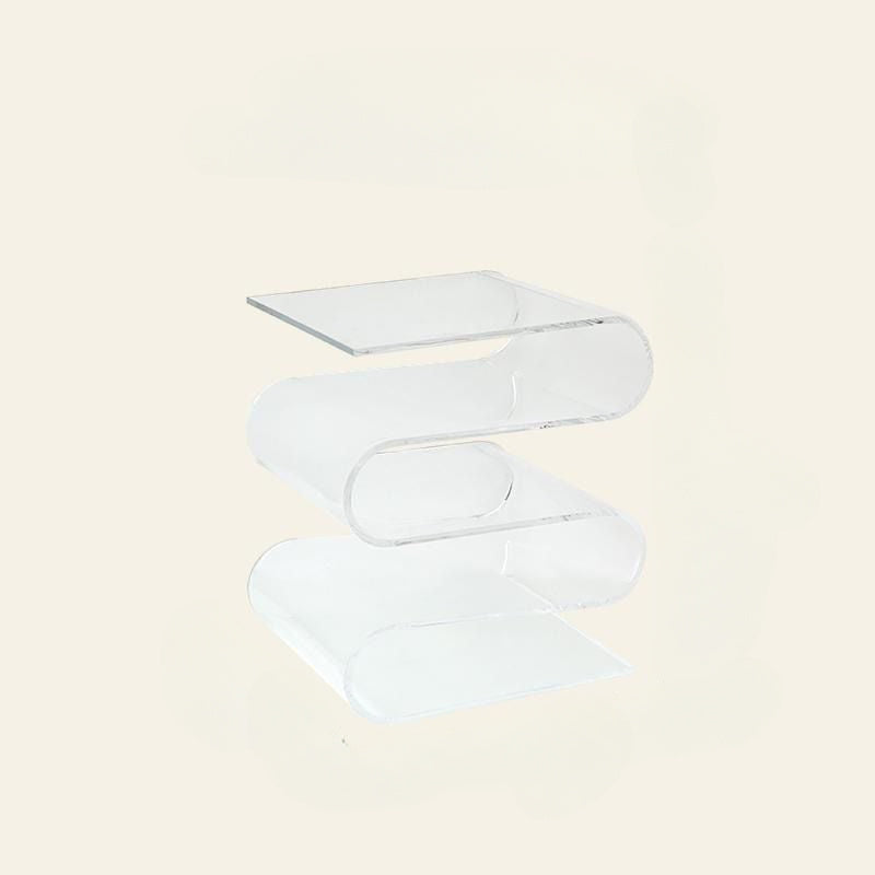 1 Pieza, Estante De Libros Transparente Nórdico, Mesa Auxiliar De Personalidad De Acrílico, Muebles De Sala De Estar, Decoración Del Hogar, Pequeña Estantería, Revistero