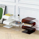 1 Pieza, Estante De Libros Transparente Nórdico, Mesa Auxiliar De Personalidad De Acrílico, Muebles De Sala De Estar, Decoración Del Hogar, Pequeña Estantería, Revistero